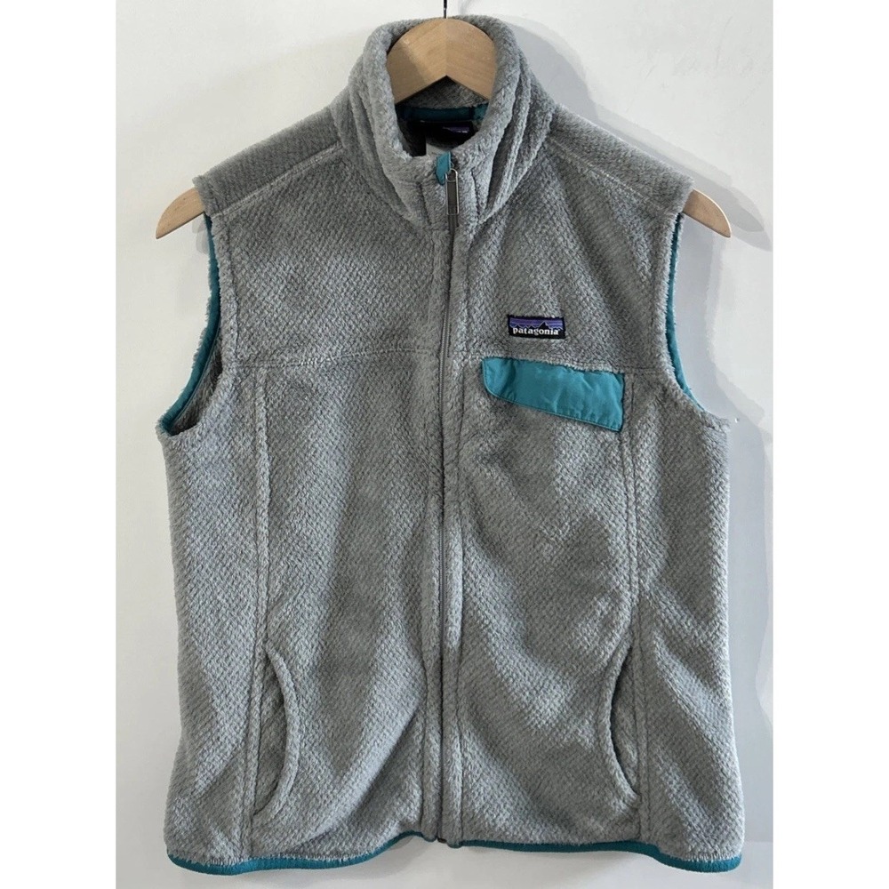 Women's Patagonia Re-Tool Polartec Vestโ Fleece Full Zip Pockets 25445 Sz Large